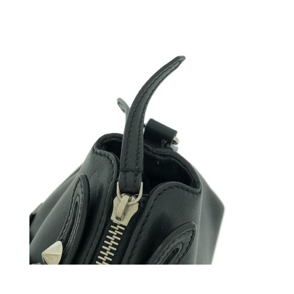 Pre Loved Fendi Sleek  Leather Handbag with Zippered Pockets - Picture 10 of 15